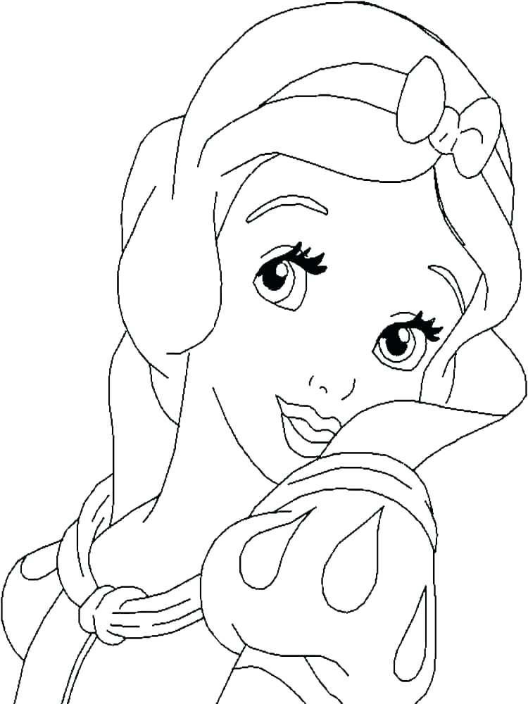 Coloring pages snow white coloring