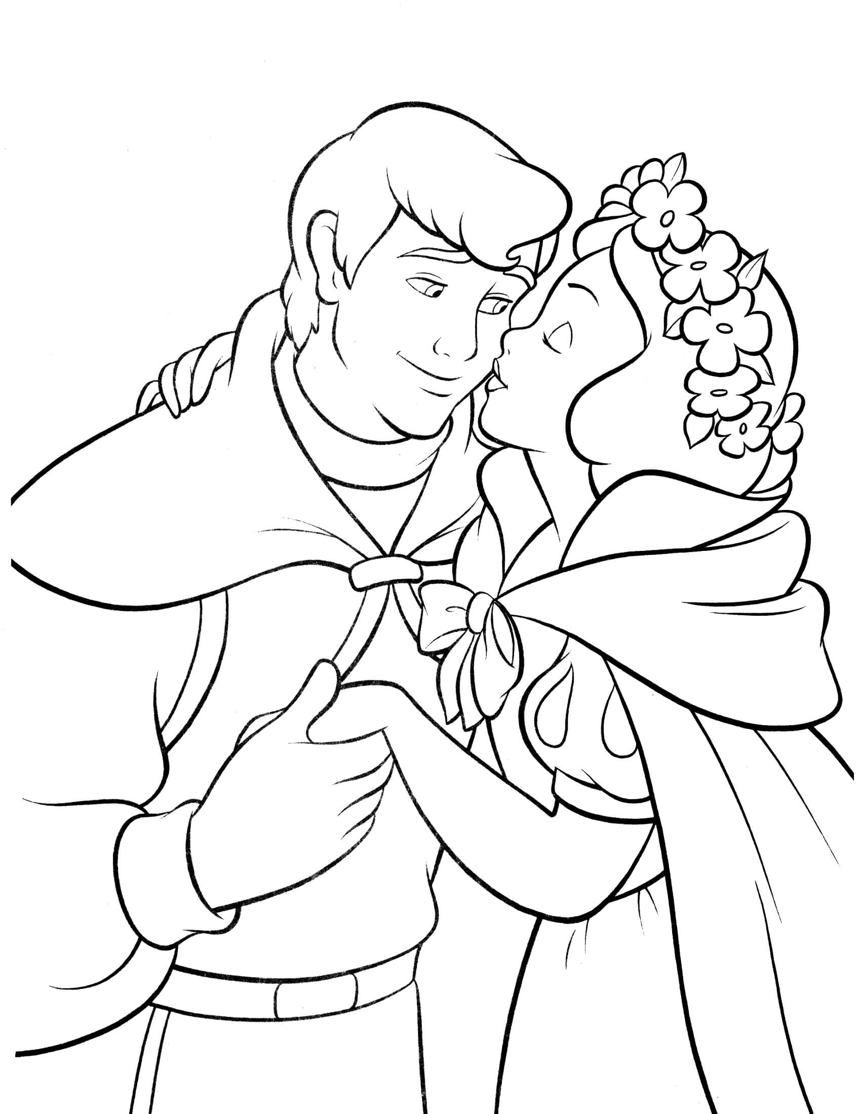 Snow white coloring pages