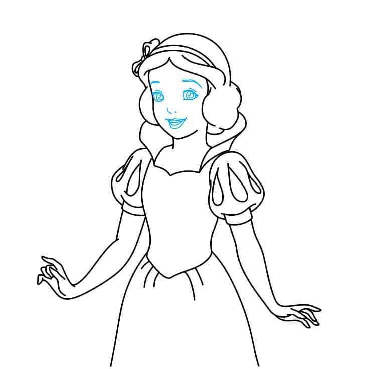 Snow white drawing tutorial