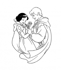 Snow white to print for free