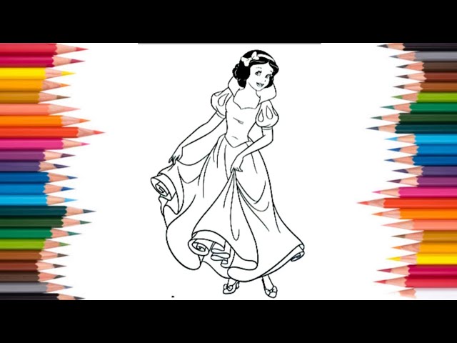 Snow white princessð drawingðïð draw disney princess ð snow white by colouringday