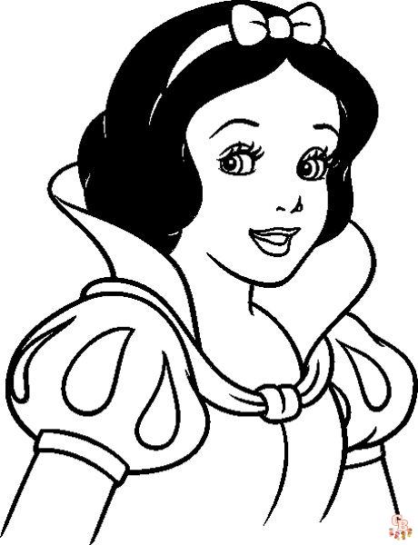 Enjoy free snow white coloring pages and printable sheets