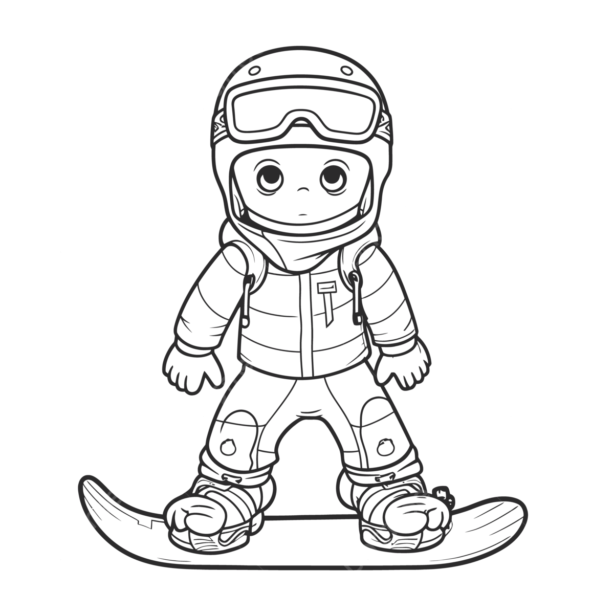 Cartoon boy wearing a snowboarding suit coloring pages free download outline sketch drawing vector snowboard drawing snowboard outline snowboard sketch png and vector with transparent background for free download