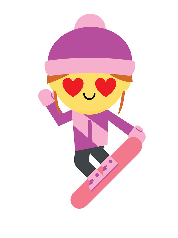 Ski girl emoji kids t