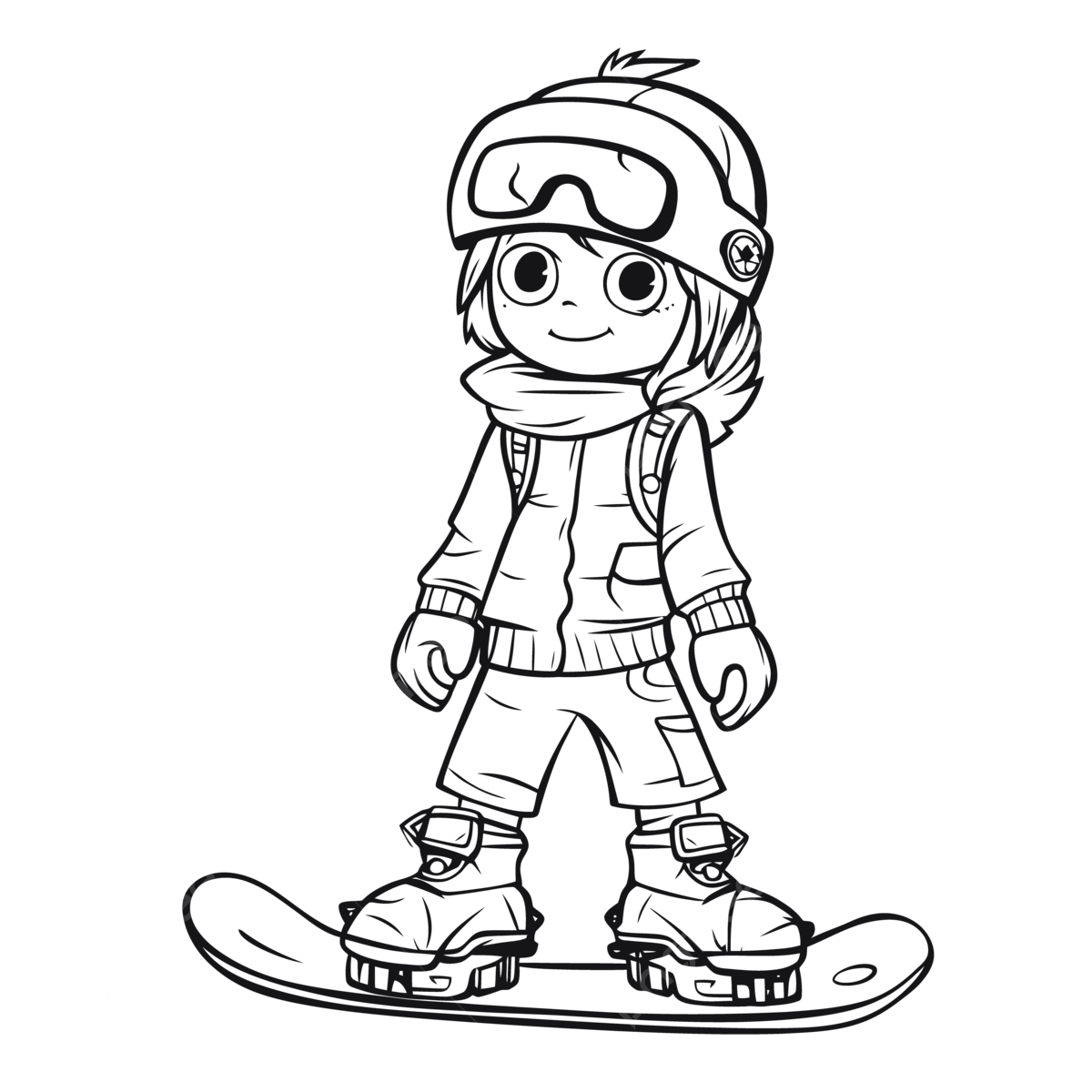 Boy riding a snowboard coloring page outline sketch drawing vector wing drawing snow drawing ring drawing png and vector with transparent background for free download