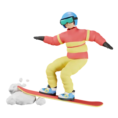 D snowboarding illustrations