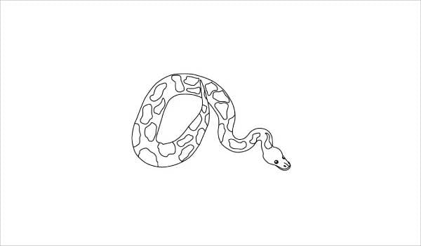 Snake coloring pages