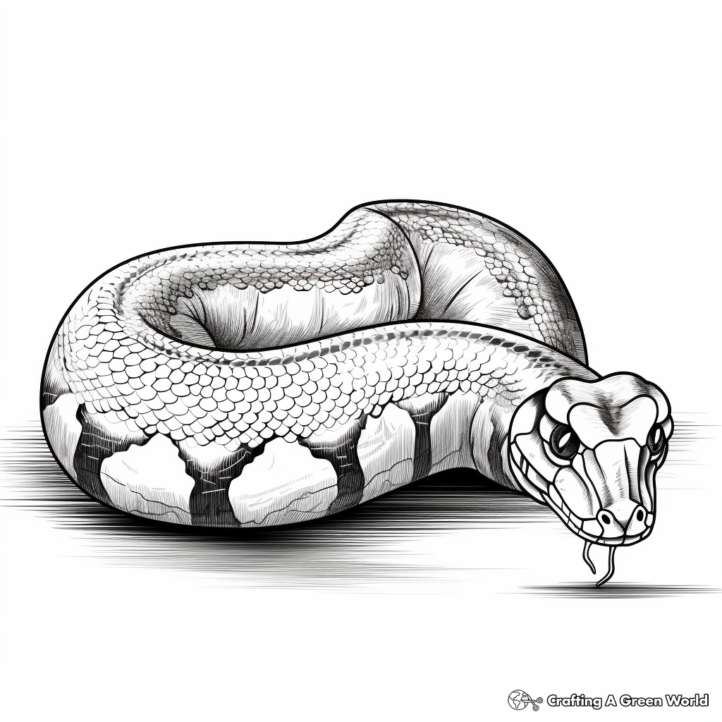 Boa constrictor coloring pages