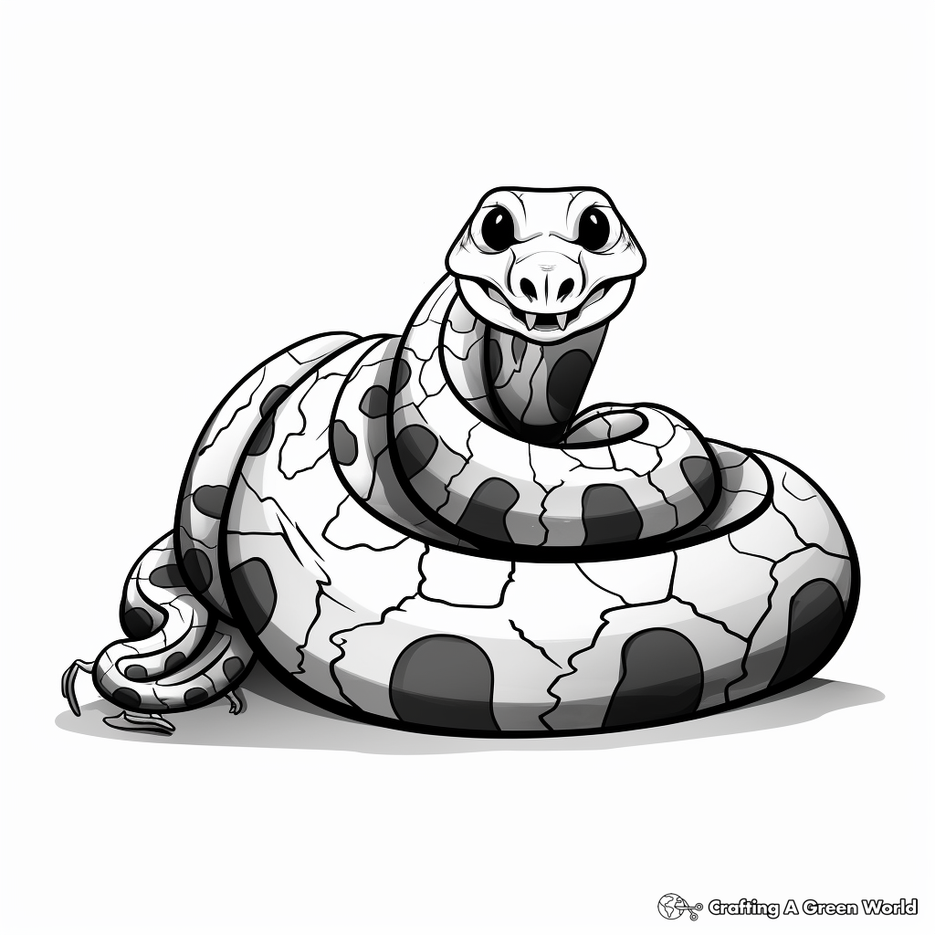 Boa constrictor coloring pages