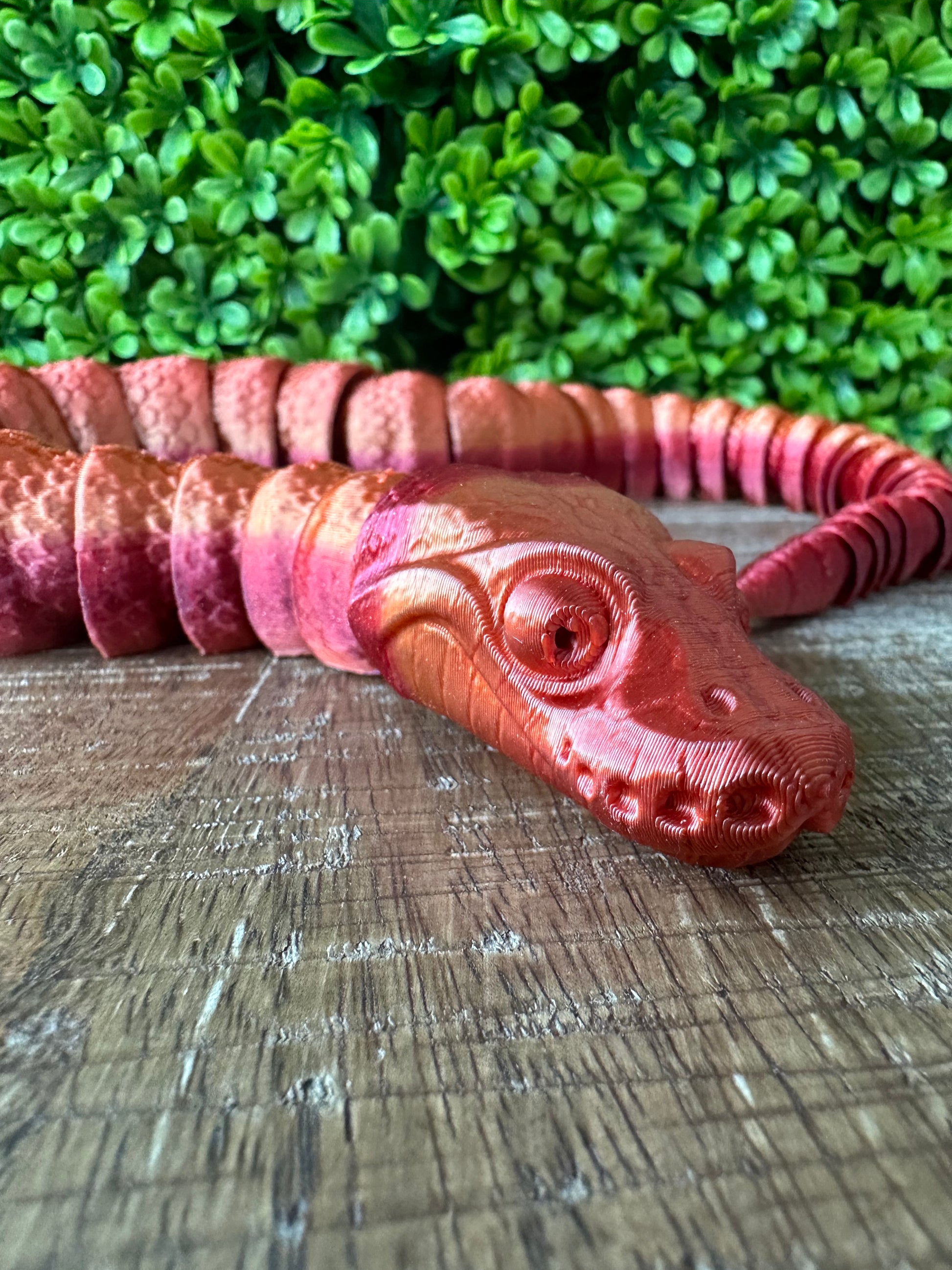 Small ball python d printed articulated fidget custom figurine â