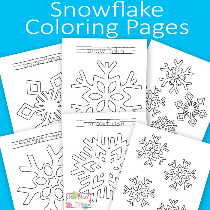 Snowflake coloring pages