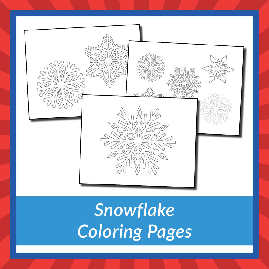 Snowflake coloring pages