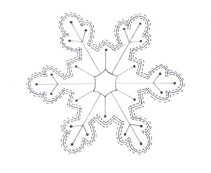 Snowflake coloring page â wee folk art