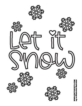 Snowflake coloring pages winter coloring page by festive fetti tpt