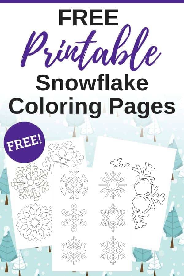 Printable snowflake coloring pages