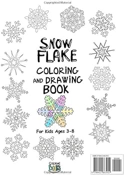 Snowflake coloring and drawing book for kids ages
