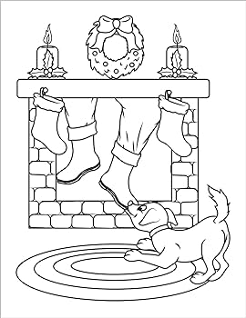 Christmas coloring book for kids xmas holiday designs to color for children ages