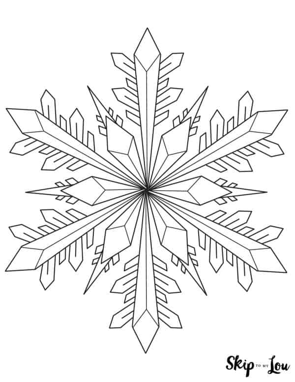 Snowflake coloring pages skip to my lou