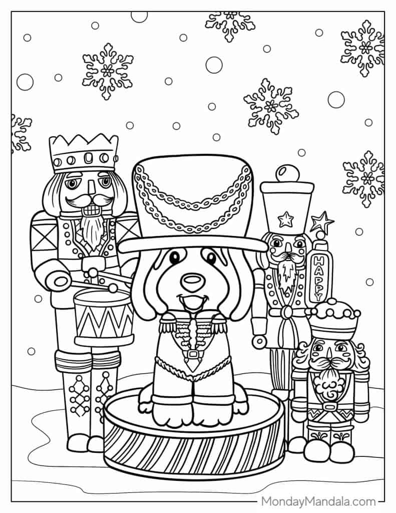 Nutcracker coloring pages free pdf printables