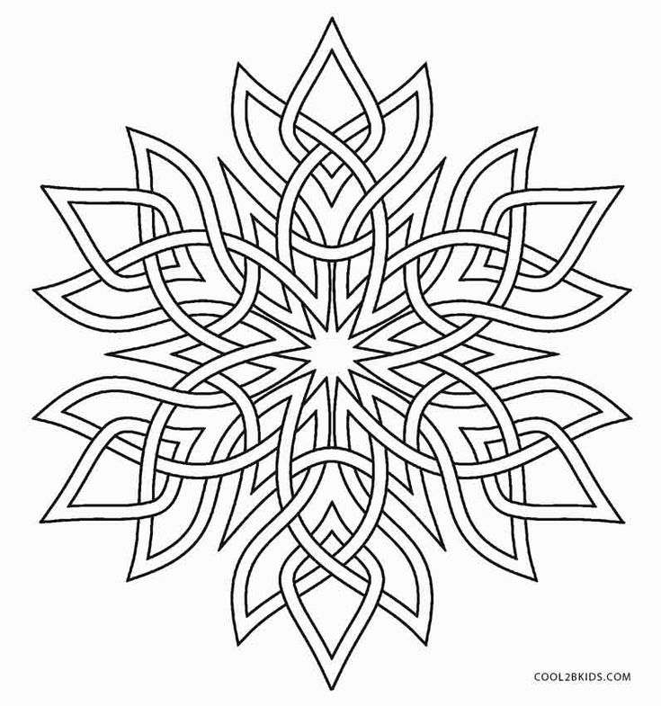 Printable snowflake coloring pag for kids coolbkids snowflake coloring pag coloring pag adult coloring pag