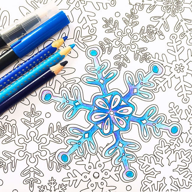 Snowflake coloring page
