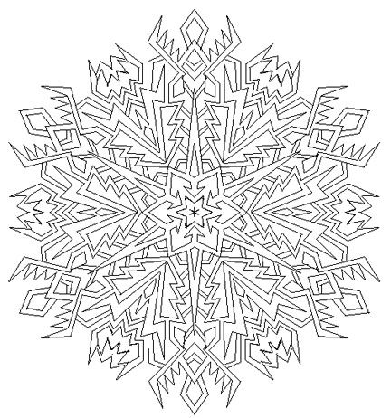 Snowflake mandala by mandalamama on deviantart geometric coloring pages snowflake coloring pages cute coloring pages