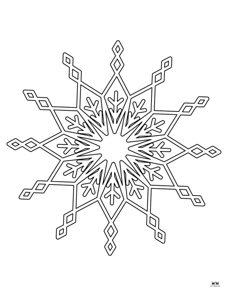 Snowflake coloring pages