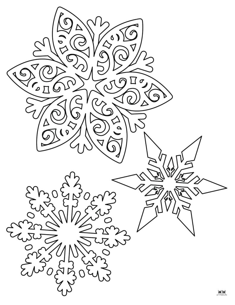 Snowflake coloring pages