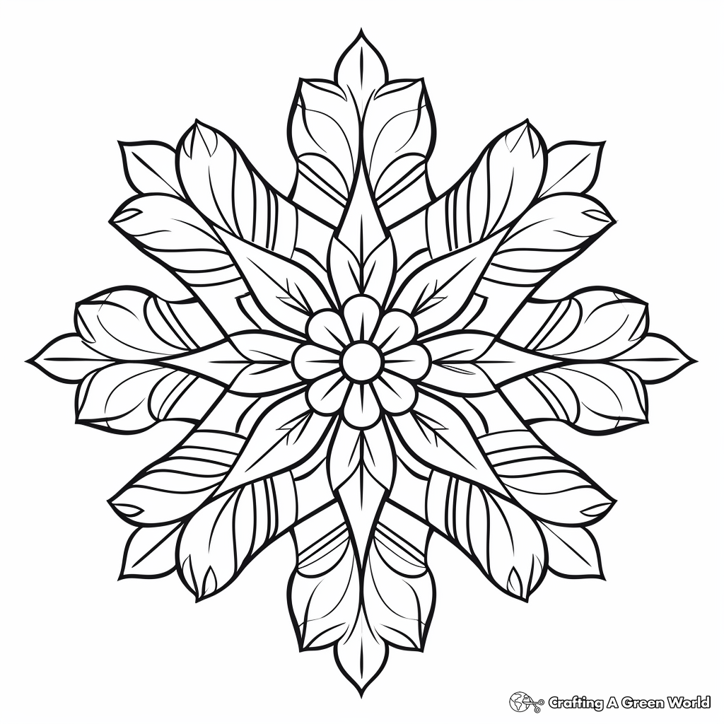 Snowflake coloring pages
