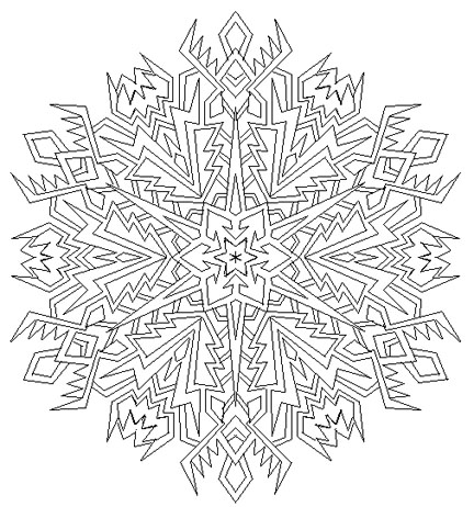 Snowflake mandala by mandalamama on