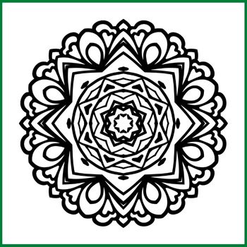 Mandala and snowflake silhouettes made by teachers