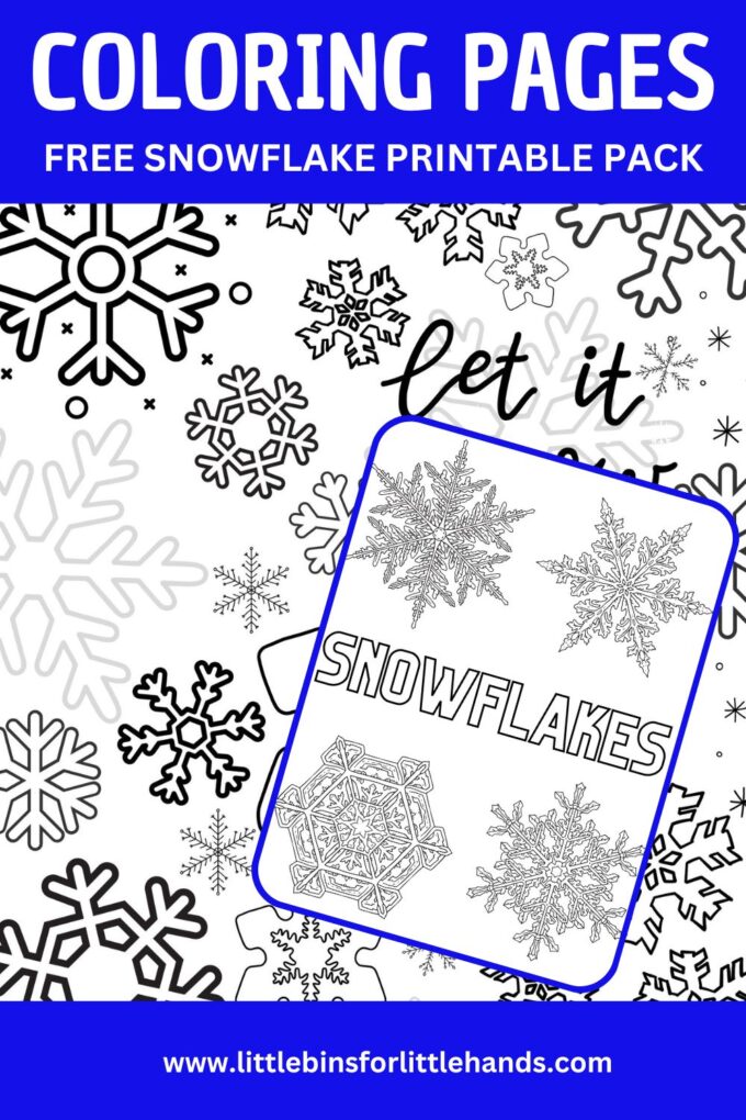 Printable snowflake coloring pages