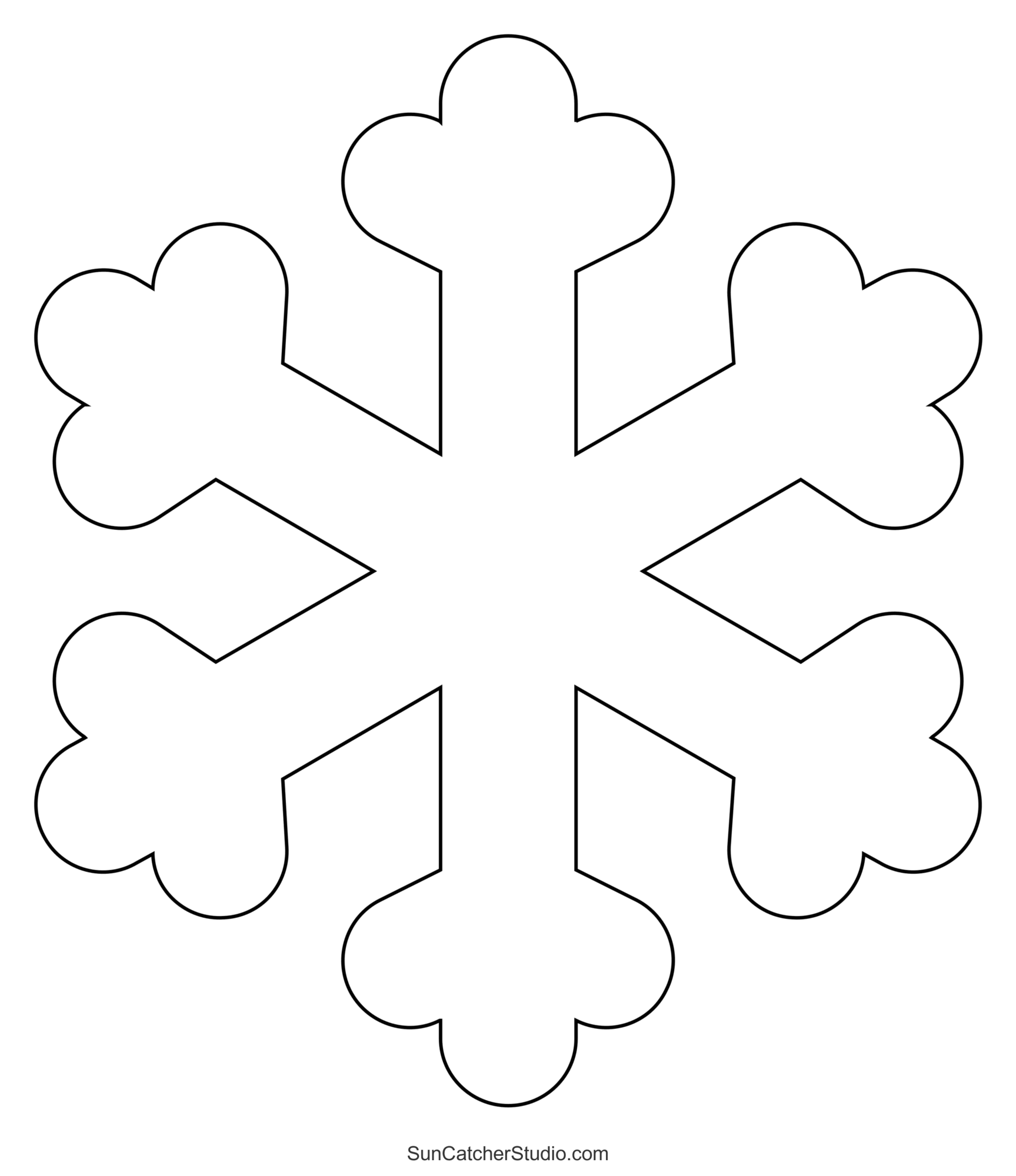 Snowflake templates printable stencils and patterns â diy projects patterns monograms designs templates