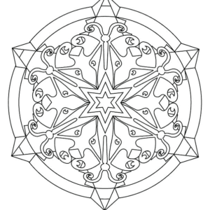 Snowflake coloring pages printable for free download