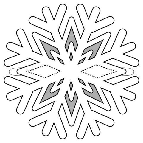 Snowflake mask coloring page free printable coloring pages