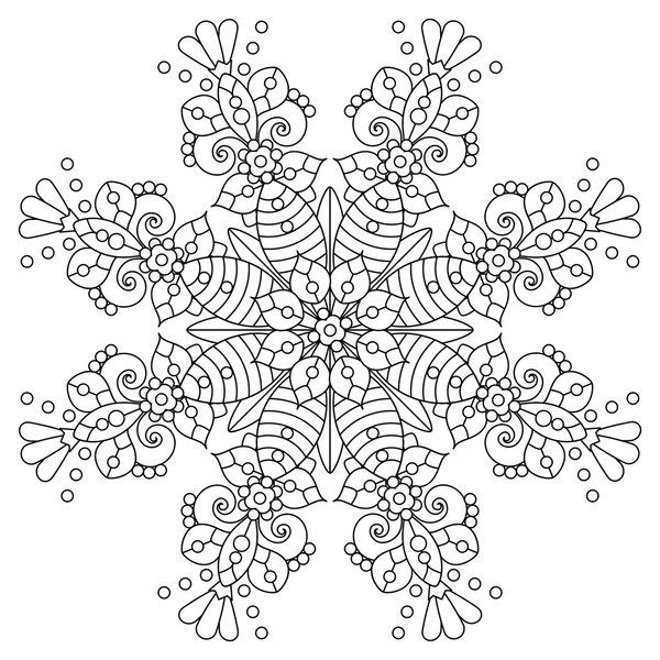 Thousand coloring page snowflake royalty