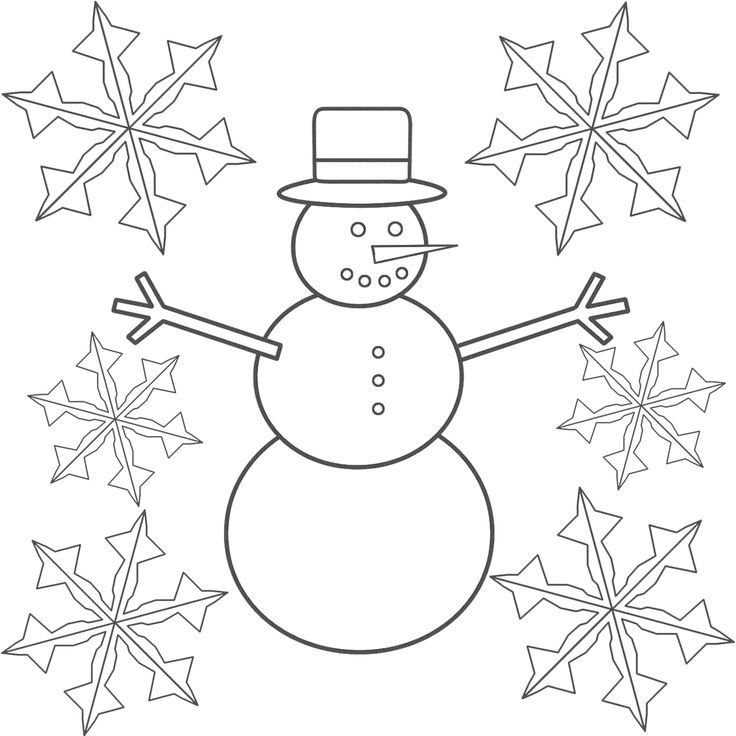 Snowman coloring pages snowflake coloring pages coloring pages winter