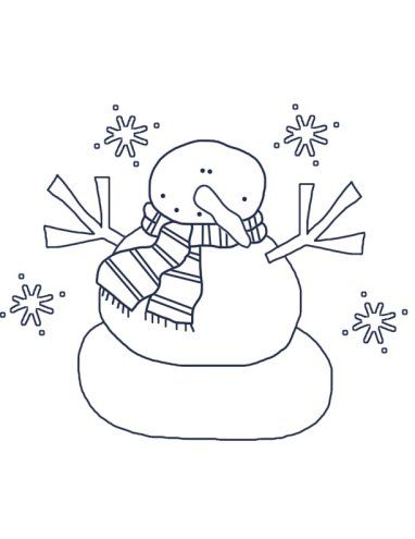 Snowman coloring page