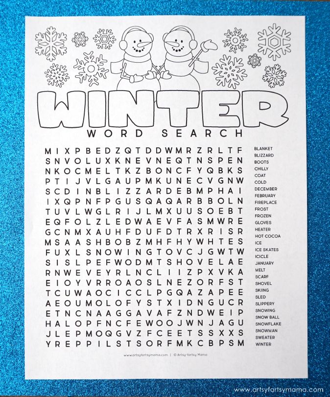 Free printable winter word search coloring page winter words holiday words christmas worksheets