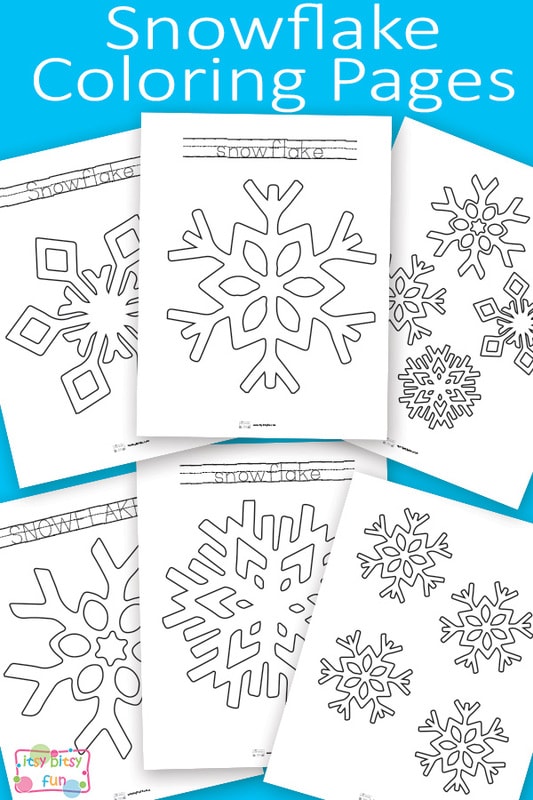 Snowflake coloring pages