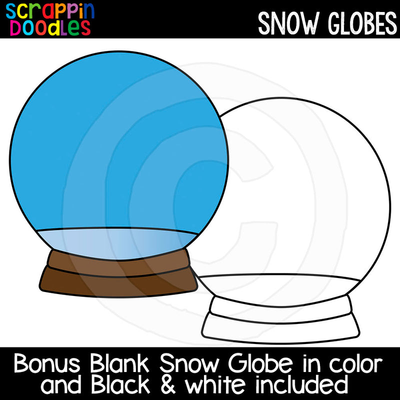 Snow globes clip art â scrappin doodles