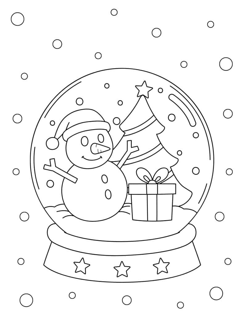 Free christmas coloring pages for kids