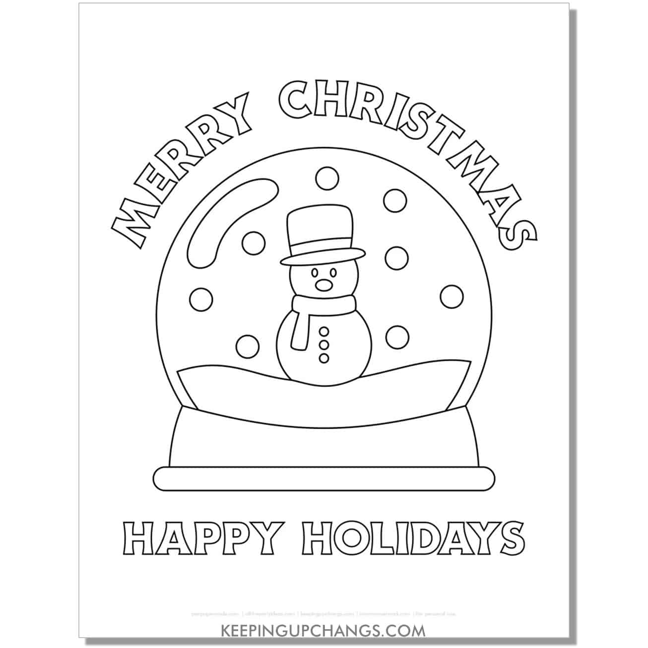 Free happy holidays coloring pages sheets popular printables