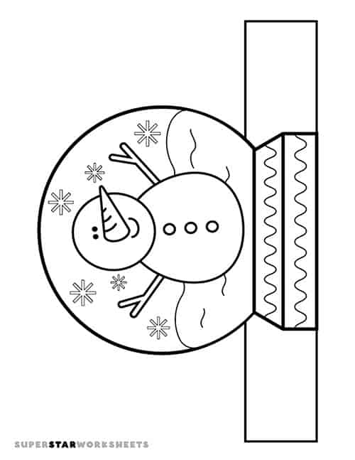 Snow globe templates