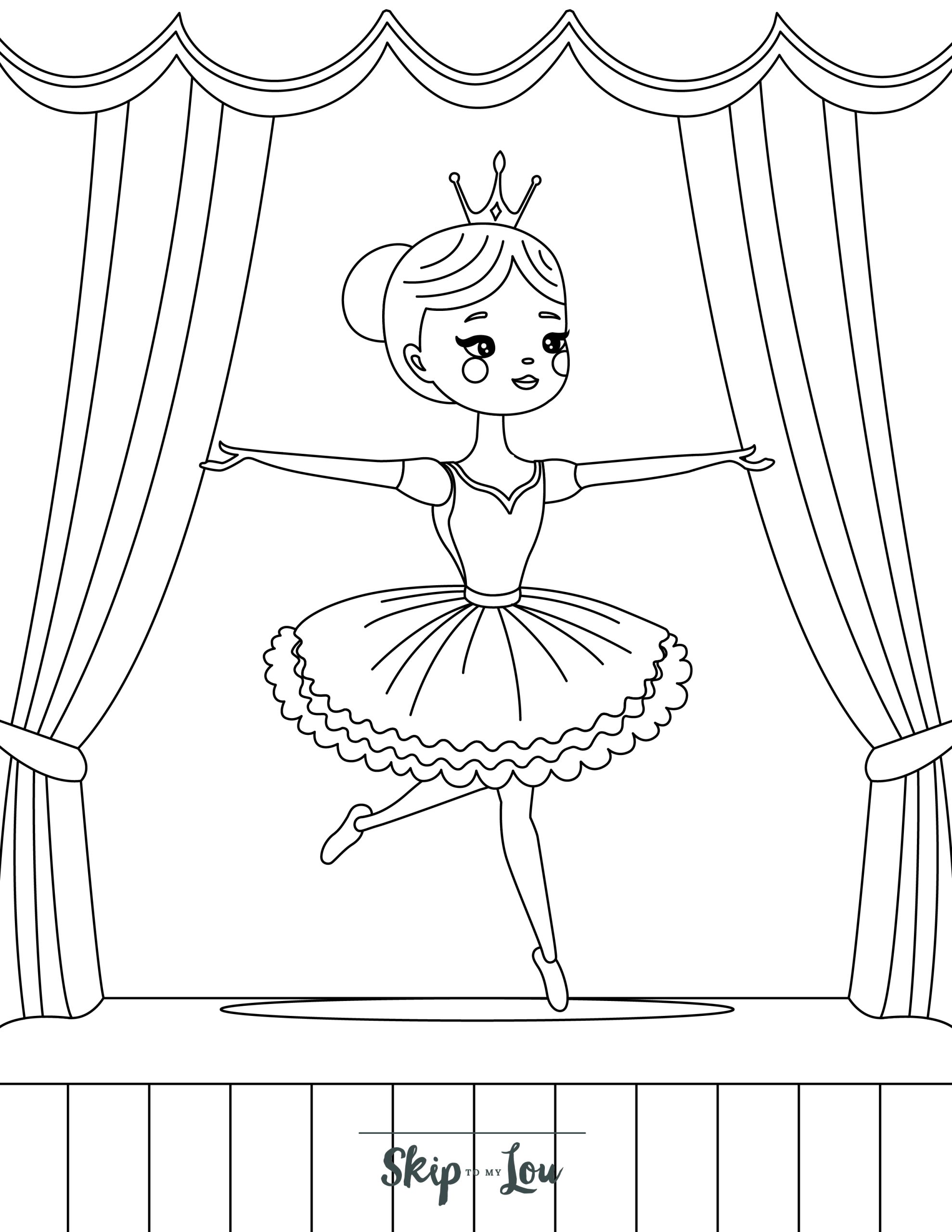 Ballerina coloring pages