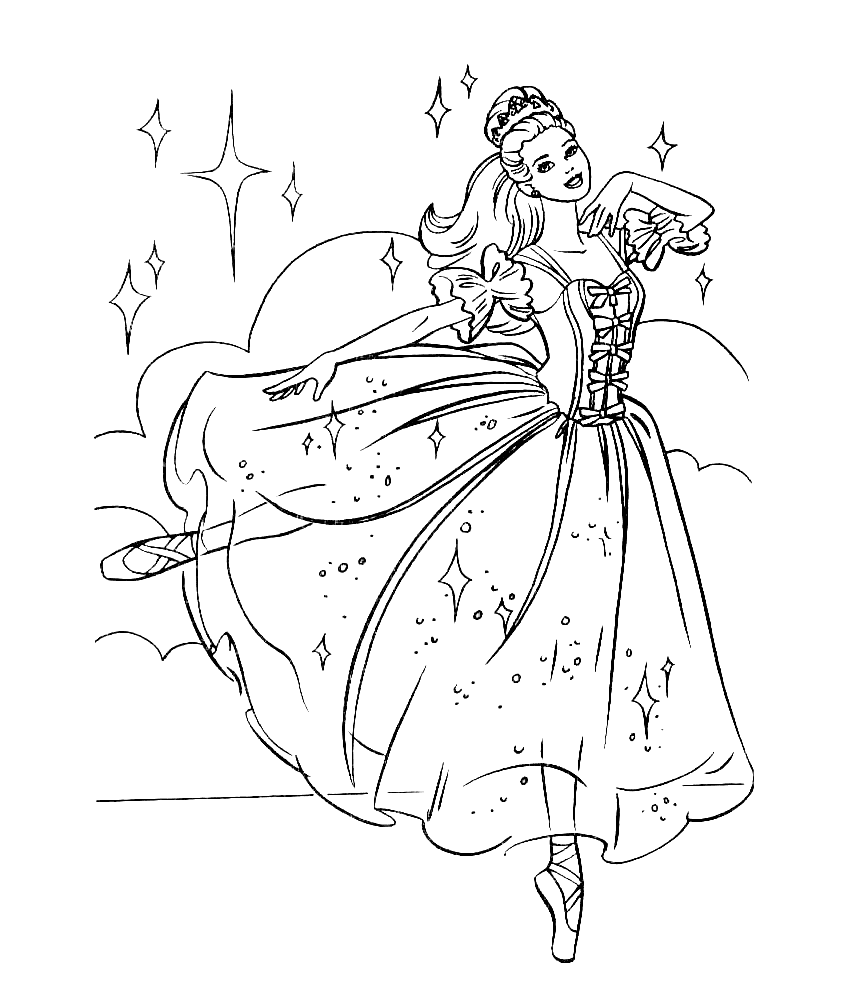 Ballerina coloring pages printable for free download