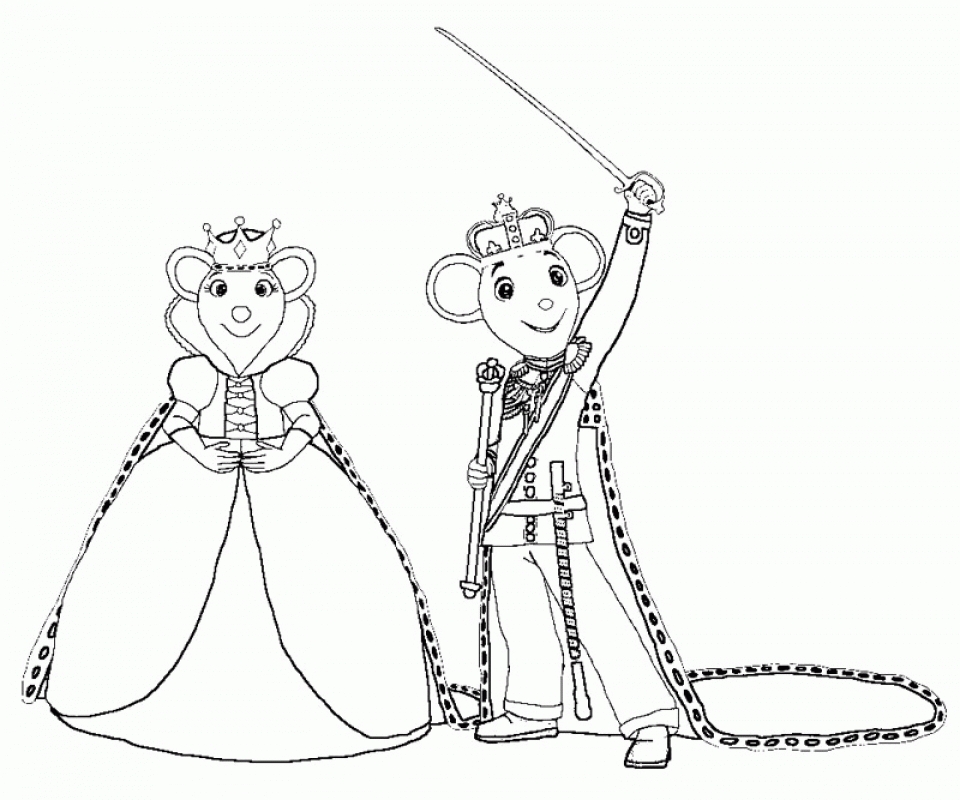 Free printable angelina ballerina coloring pages