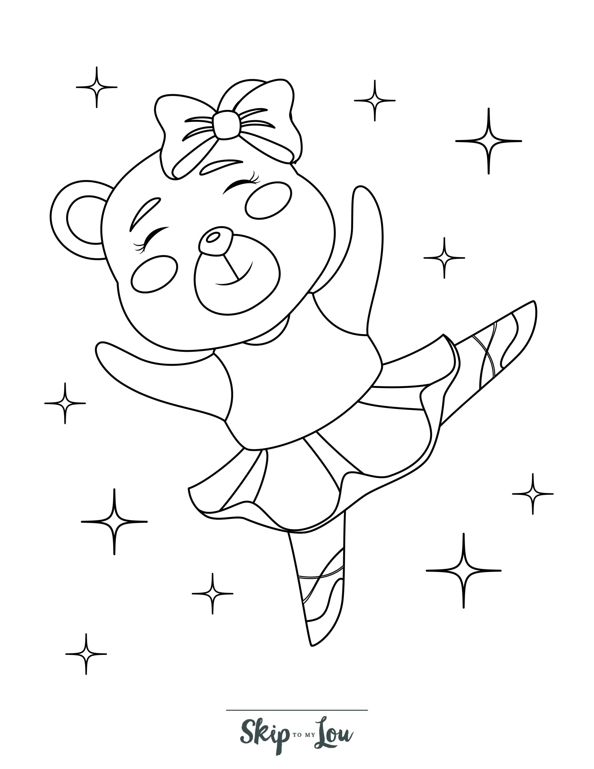 Ballerina coloring pages