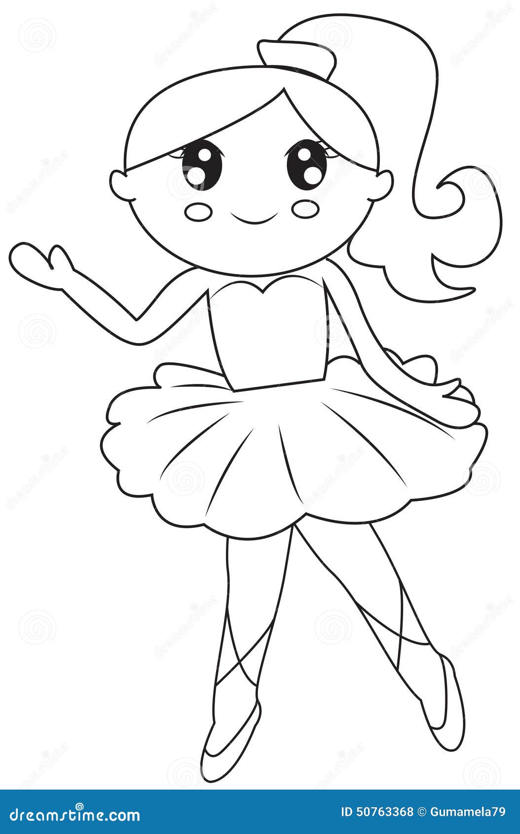 Ballerina costume coloring stock illustrations â ballerina costume coloring stock illustrations vectors clipart