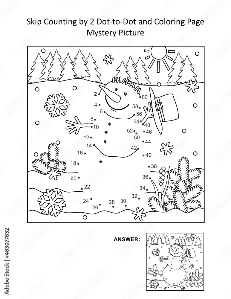 Skip counting by dot